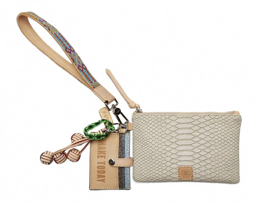 NEW CONSUELA combi wristlet set in thunderbird